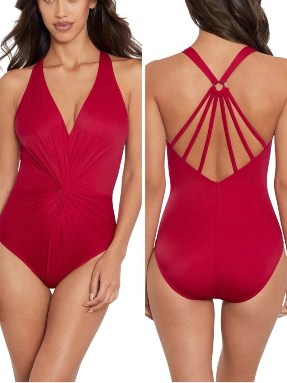 Magicsuit Muse Drew One-Piece Women's Swimsuit Red Size 8, $158